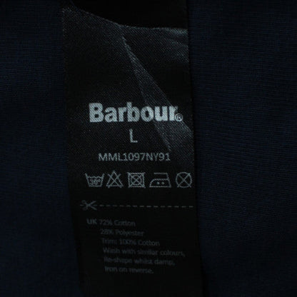 Barbour Mens Blue Long Sleeve Polo Shirt L Cotton Blend