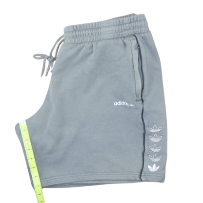 Adidas Men's Grey XL Sweat Shorts Elastic Waist Drawstring Pockets