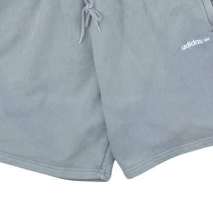 Adidas Men's Grey XL Sweat Shorts Elastic Waist Drawstring Pockets