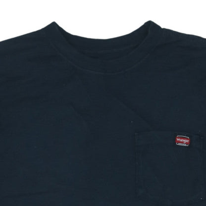 Wrangler Men's Black Workwear Crew Neck Cotton T-Shirt XL
