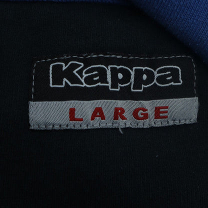 Kappa Men Black Blue Large 1/2 Zip FC Copenhagen Sweatshirt