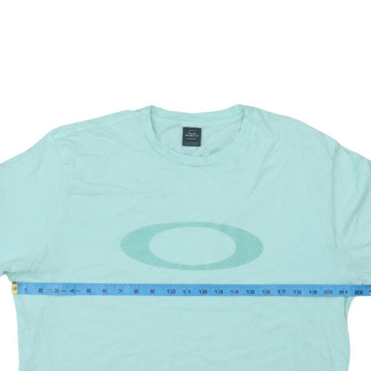 Oakley Men's Blue XL Regular Fit Graphic Logo T-Shirt