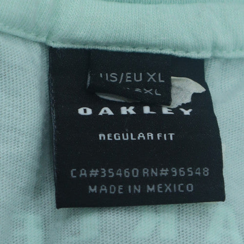 Oakley Men's Blue XL Regular Fit Graphic Logo T-Shirt