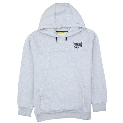 Everlast Men’s Grey Pullover Hoodie M Fleece Logo Sportswear