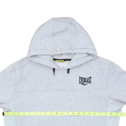 Everlast Men’s Grey Pullover Hoodie M Fleece Logo Sportswear