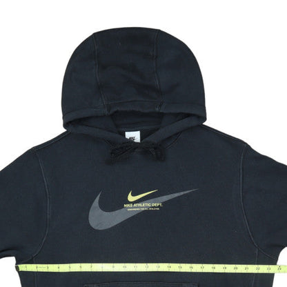 Nike Men’s Black Pullover Hoodie M Logo Athletic Dept Fleece Sweatshirt