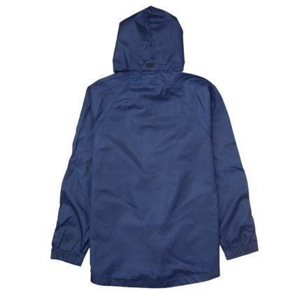Erreà Men's Blue Hooded Windbreaker Jacket Size S Regular Fit