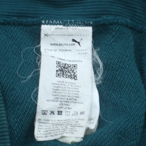 Puma Butter Men's Green Pullover Hoodie Size S Graphic Logo