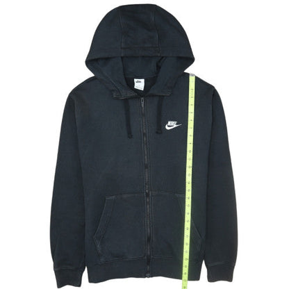 Nike Men's Black Full Zip Hoodie L Fleece Regular Fit