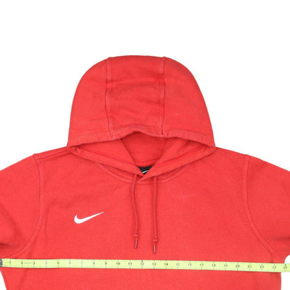 Nike Womens Red Pullover Hoodie Medium Cotton Blend Casual