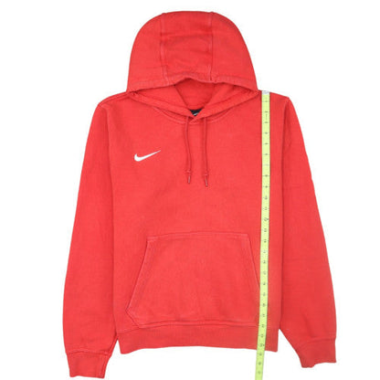 Nike Womens Red Pullover Hoodie Medium Cotton Blend Casual
