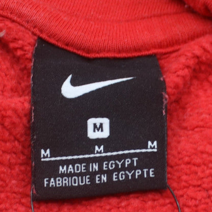 Nike Womens Red Pullover Hoodie Medium Cotton Blend Casual