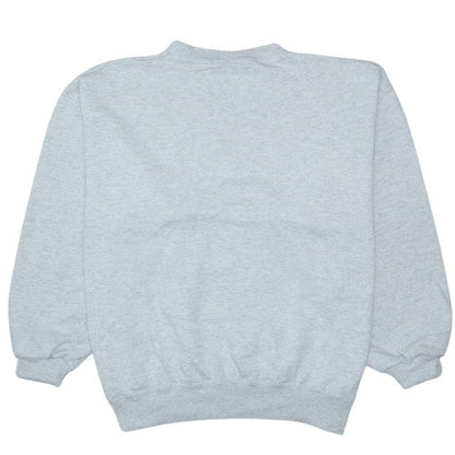 Champion Men's Grey Large Pullover Sweatshirt Logo Crew Neck