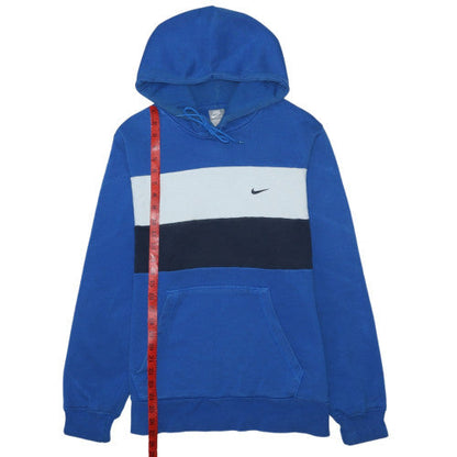 Nike Men's Blue Pullover Hoodie M Sports Fleece Logo
