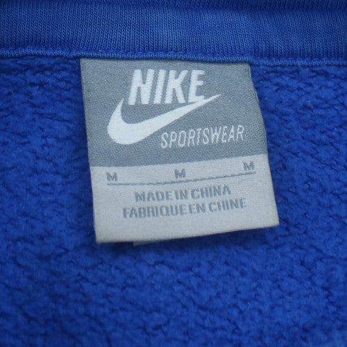 Nike Men's Blue Pullover Hoodie M Sports Fleece Logo
