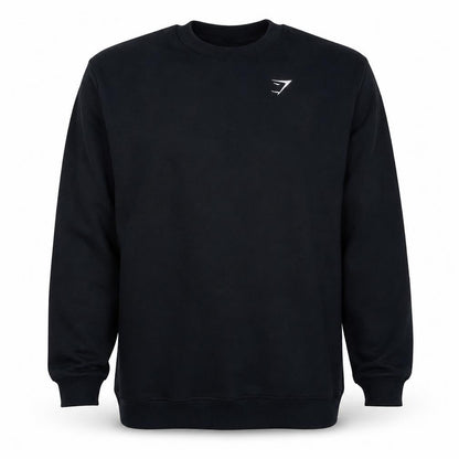 Gymshark Mens Black M Classic Crew Neck Sweatshirt Fleece