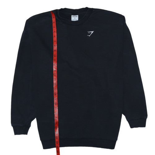 Gymshark Mens Black M Classic Crew Neck Sweatshirt Fleece