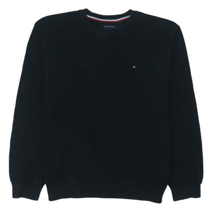 Tommy Hilfiger Men's Black XL Pullover Sweatshirt Crew Neck Logo