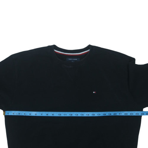 Tommy Hilfiger Men's Black XL Pullover Sweatshirt Crew Neck Logo