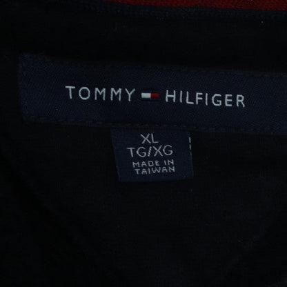 Tommy Hilfiger Men's Black XL Pullover Sweatshirt Crew Neck Logo