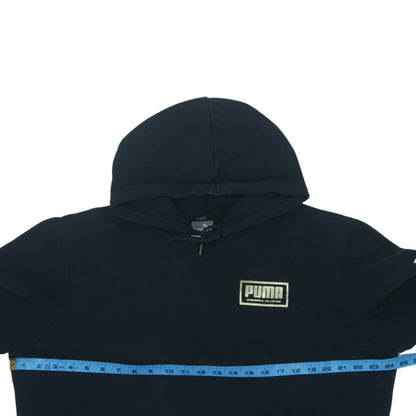 Puma Men's Black Pullover Hoodie L Sportswear Fleece Sweatshirt