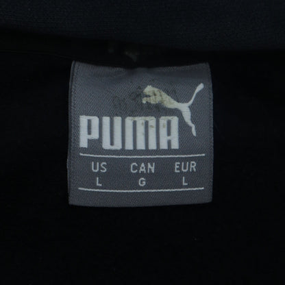 Puma Men's Black Pullover Hoodie L Sportswear Fleece Sweatshirt