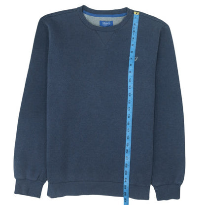 Adidas Men's Blue Crew Neck Pullover Sweatshirt Size M
