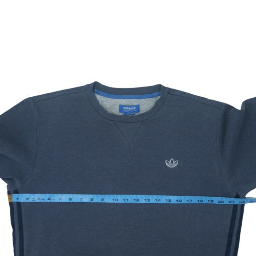 Adidas Men's Blue Crew Neck Pullover Sweatshirt Size M