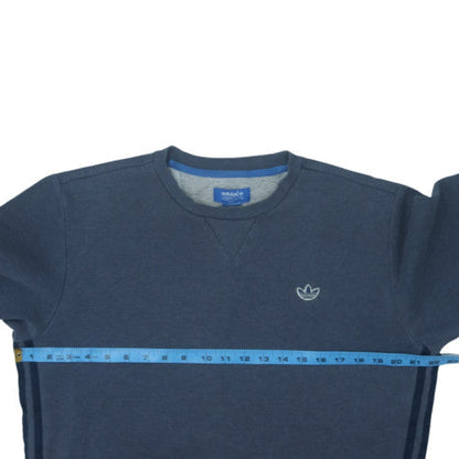Adidas Men's Blue Crew Neck Pullover Sweatshirt Size M