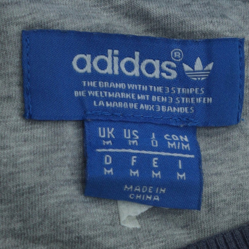 Adidas Men's Blue Crew Neck Pullover Sweatshirt Size M