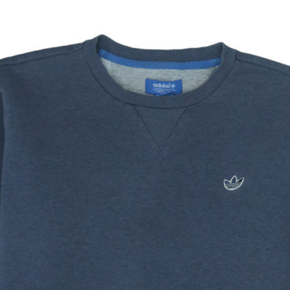 Adidas Men's Blue Crew Neck Pullover Sweatshirt Size M