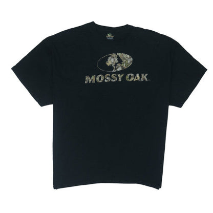Mossy Oak Men's Black 3XL Graphic Print Cotton T-Shirt