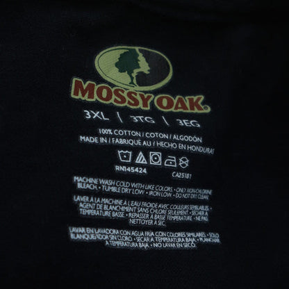 Mossy Oak Men's Black 3XL Graphic Print Cotton T-Shirt
