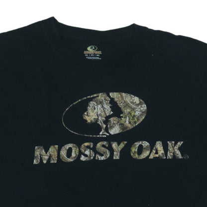 Mossy Oak Men's Black 3XL Graphic Print Cotton T-Shirt