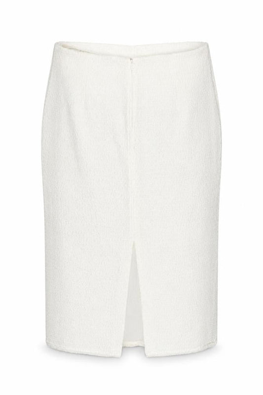 Marks and Spencer Women Ivory Tweed Pencil Skirt Size 14