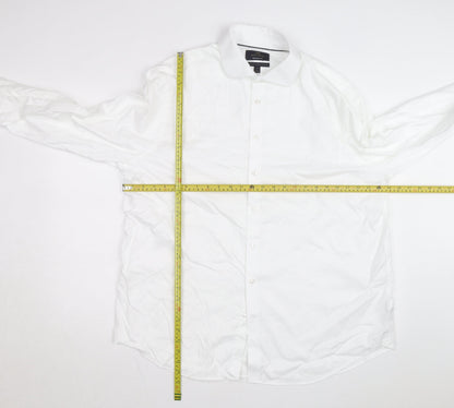 Marks and Spencer Mens White Regular Fit Dress Shirt 17.5in