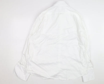 Marks and Spencer Mens White Regular Fit Dress Shirt 17.5in
