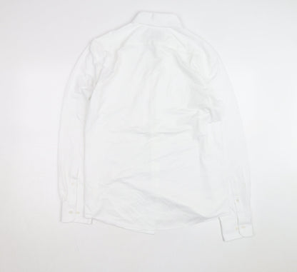 Marks and Spencer Men's White Regular Fit Ultimate Jersey Dress Shirt M
