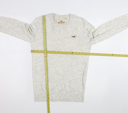 Hollister Men's Grey XS Crew Neck Knit Pullover Jumper