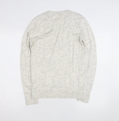Hollister Men's Grey XS Crew Neck Knit Pullover Jumper
