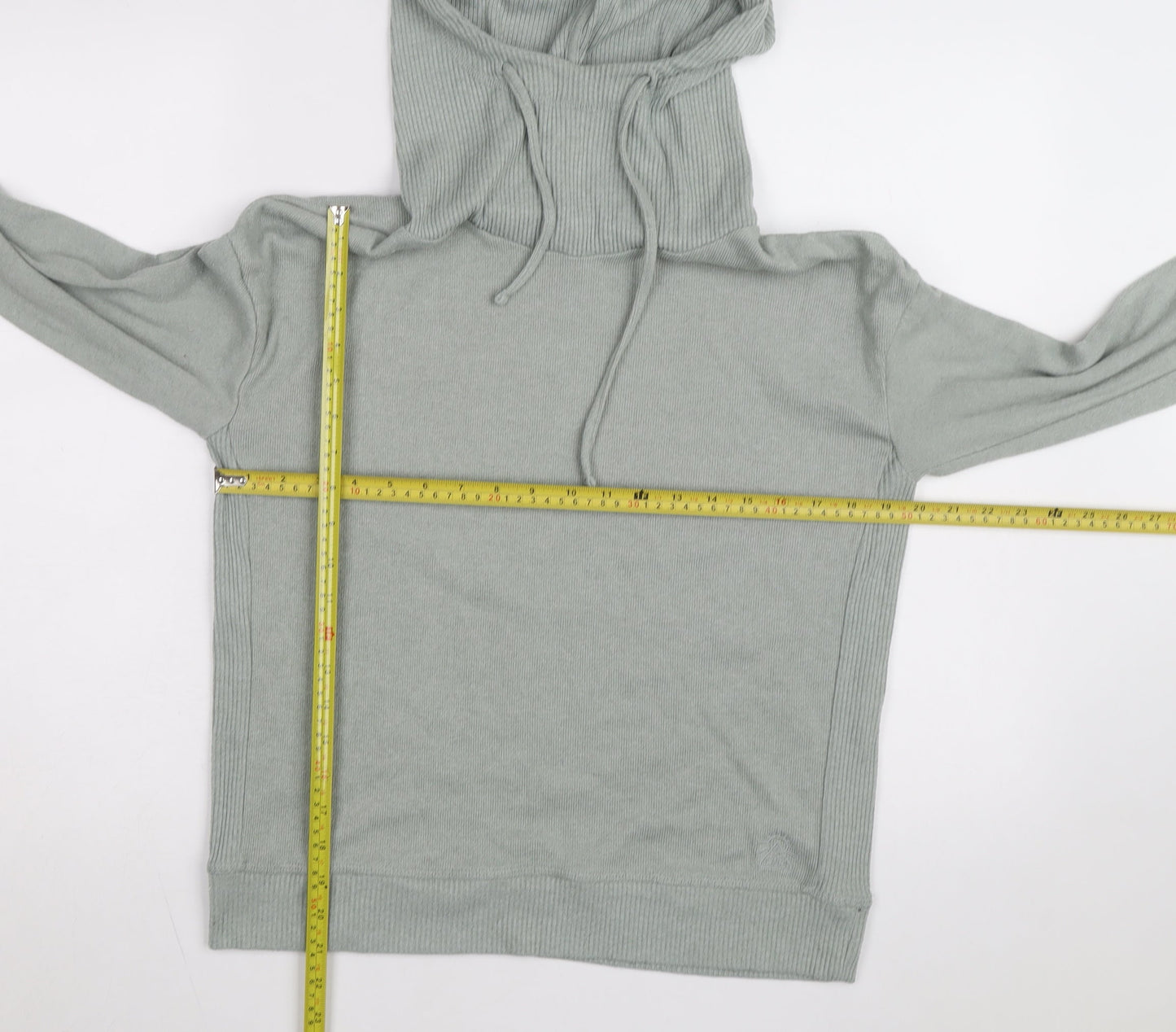 FatFace Women’s Grey Hooded Pullover Hoodie Size 10 Cotton Blend