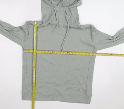 FatFace Women’s Grey Hooded Pullover Hoodie Size 10 Cotton Blend