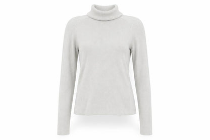 Denver Hayes Womens Silver Roll Neck Knit Jumper M