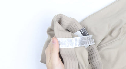 Marks and Spencer Women’s Beige Size 10 Regular Stretch Trousers