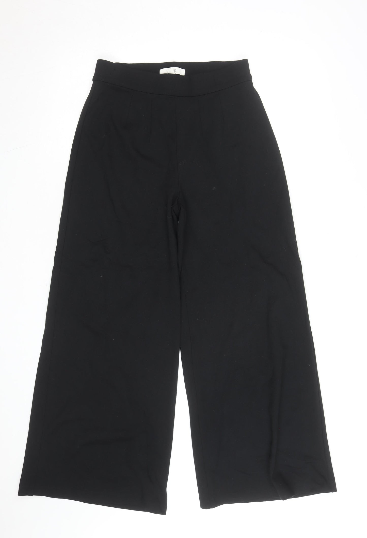 Marks and Spencer Black Wide-Leg Stretch Jersey Trousers Women’s S