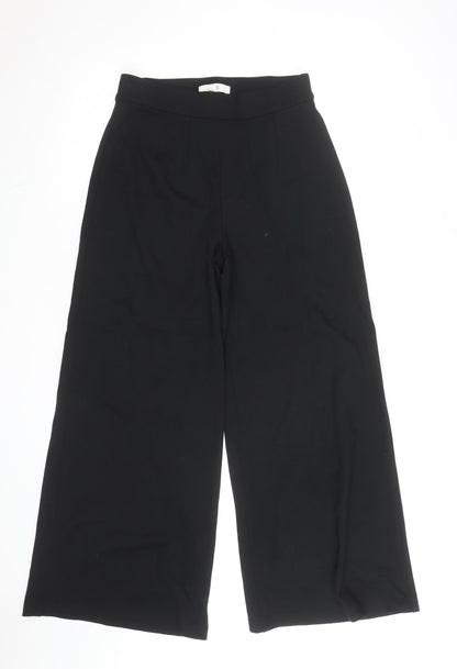 Marks and Spencer Black Wide-Leg Stretch Jersey Trousers Women’s S