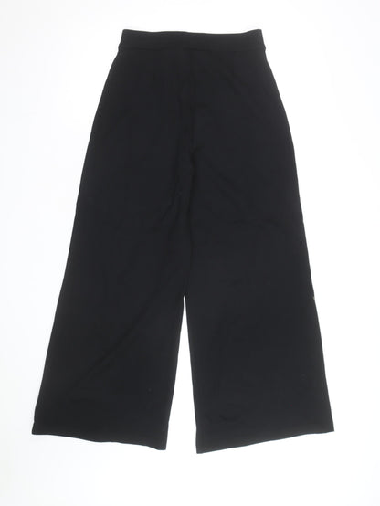 Marks and Spencer Black Wide-Leg Stretch Jersey Trousers Women’s S