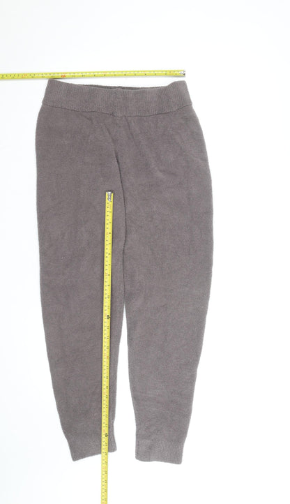 Marks and Spencer Womens Grey Fleece Jogger Trousers M