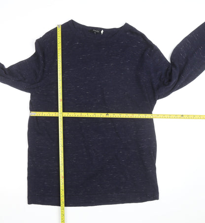 Jack & Jones Men's Blue XL Cotton Blend Crew Neck Pullover Jumper