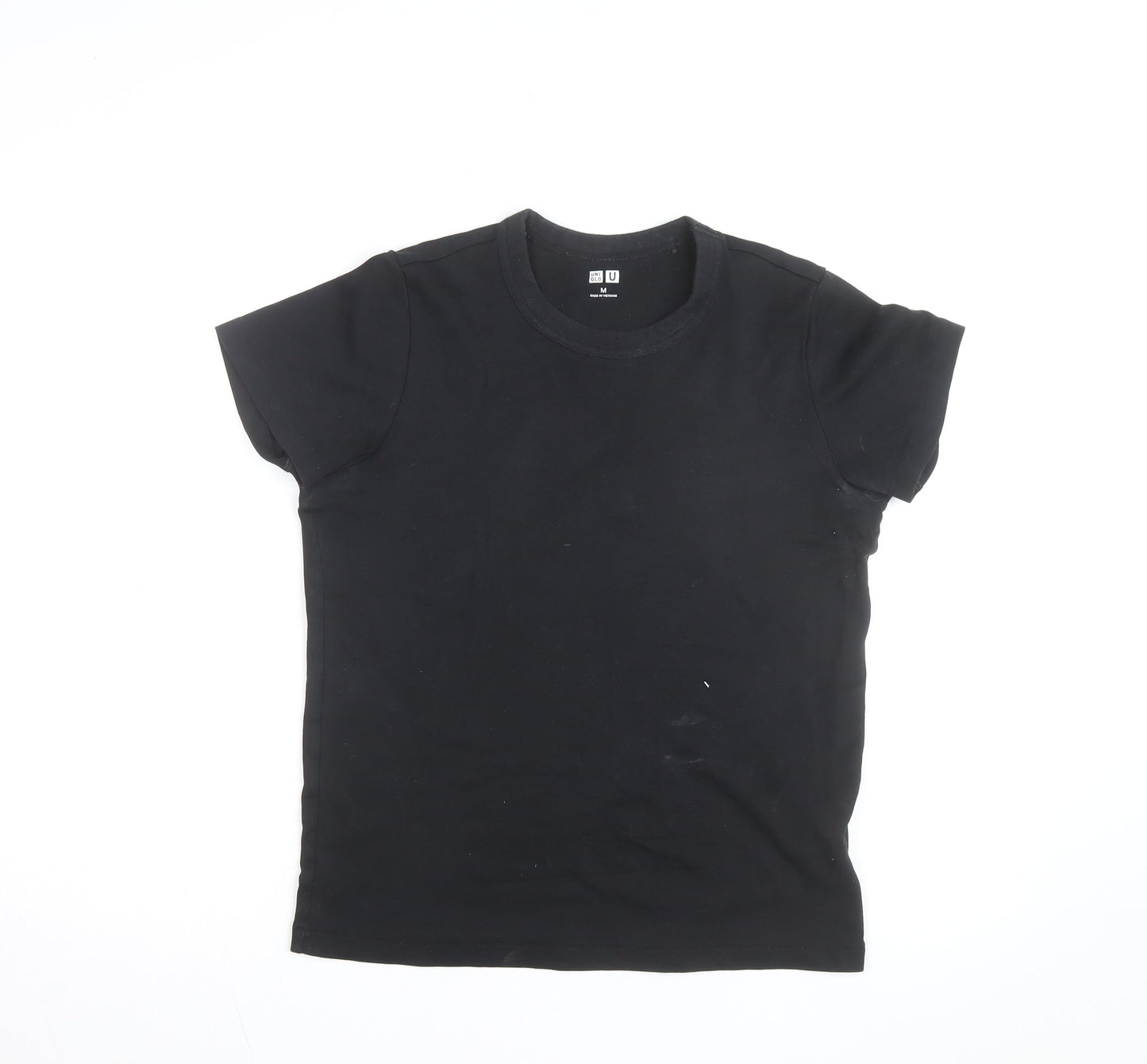 Uniqlo Men’s Black Crew Neck Cotton Short Sleeve T-Shirt M